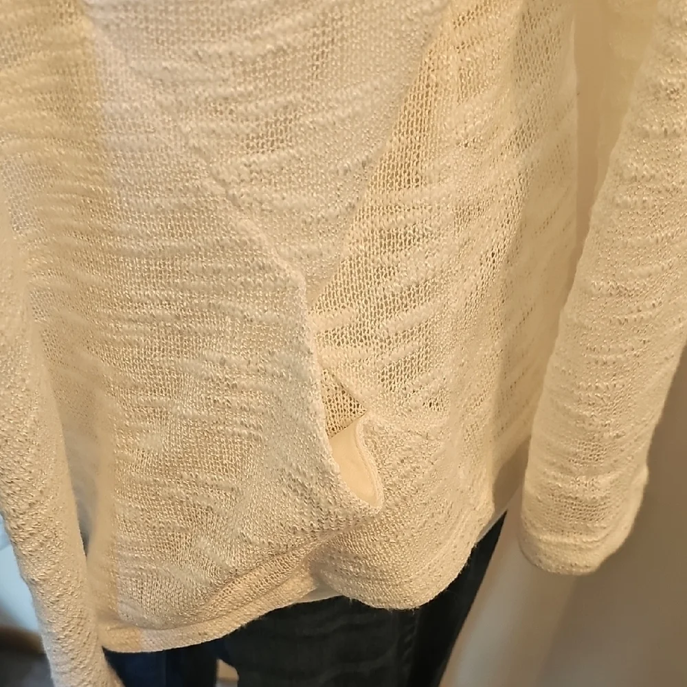 WHBM Cream Cardigan Sweater